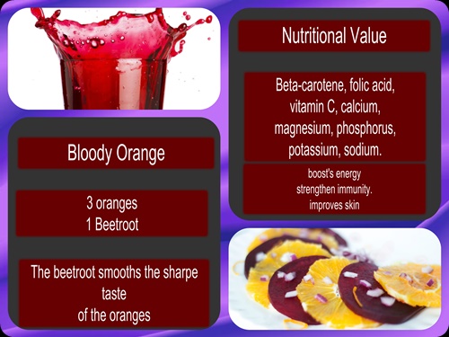 beet and orange Juice