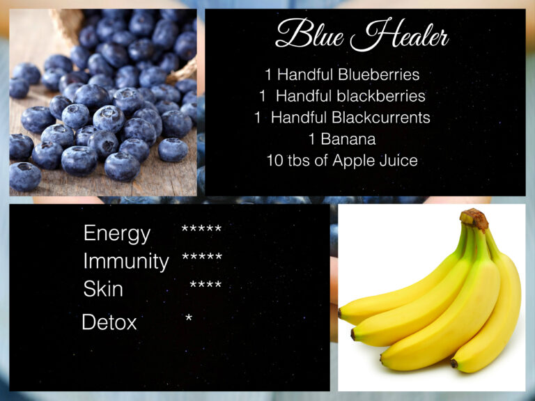 blueberries and banana